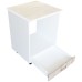 Corp pentru cuptor incorporabil cu sertar Zebra, Alb/MDF Sonoma, cu blat Travertin, 60 x 85 x 60 cm